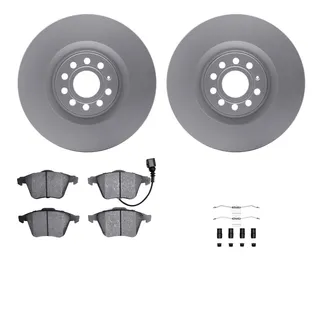 R1 Concepts WDUH1-74119 Carbon Series Brake Rotors W/ 5000 Oep Brake Pads & Hdw